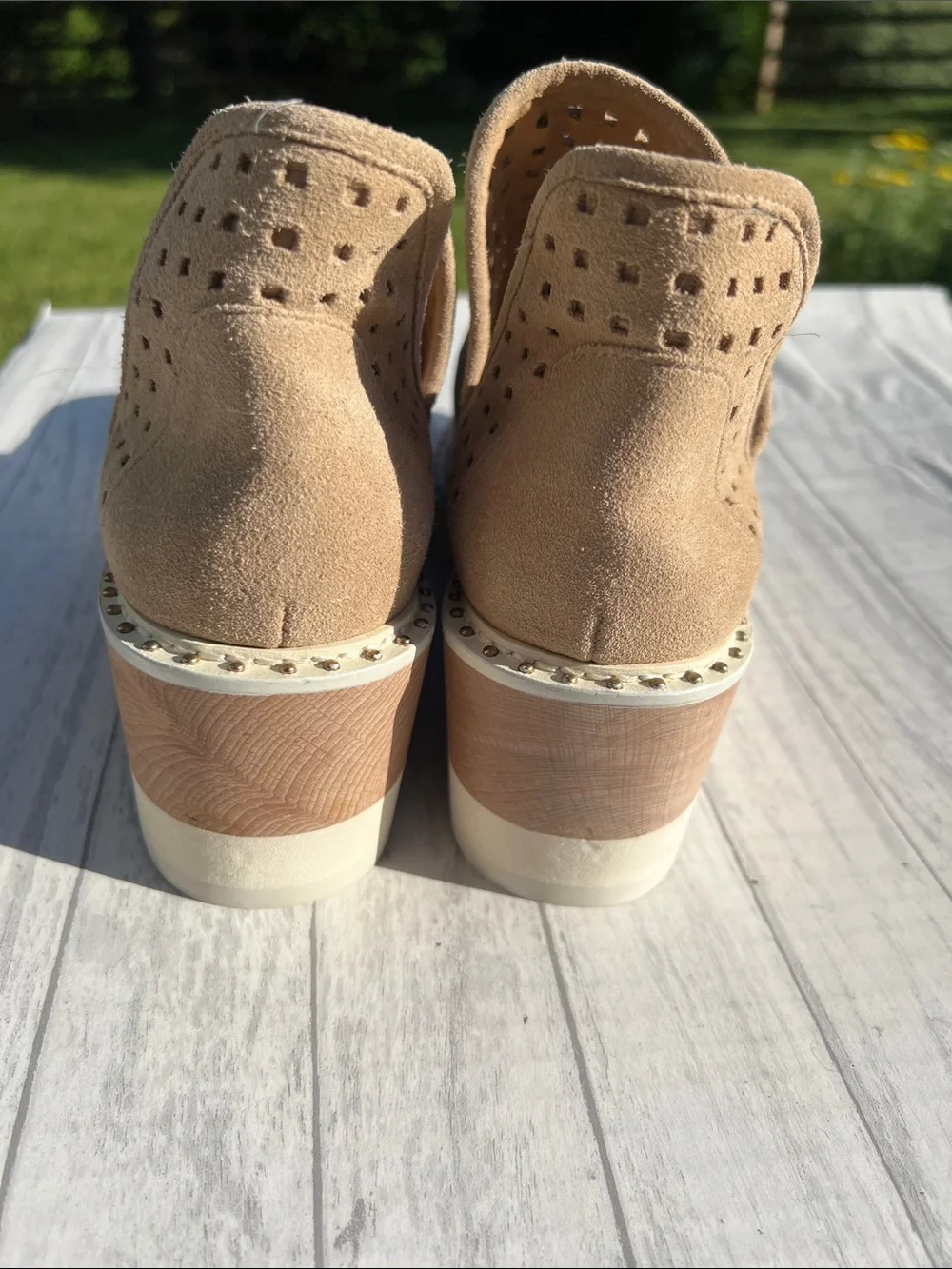 Cecelia New York Georgie Wedge Almond Toe Ankle Booties